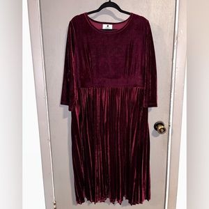 Dainty Jewells Velvet Holiday Dress